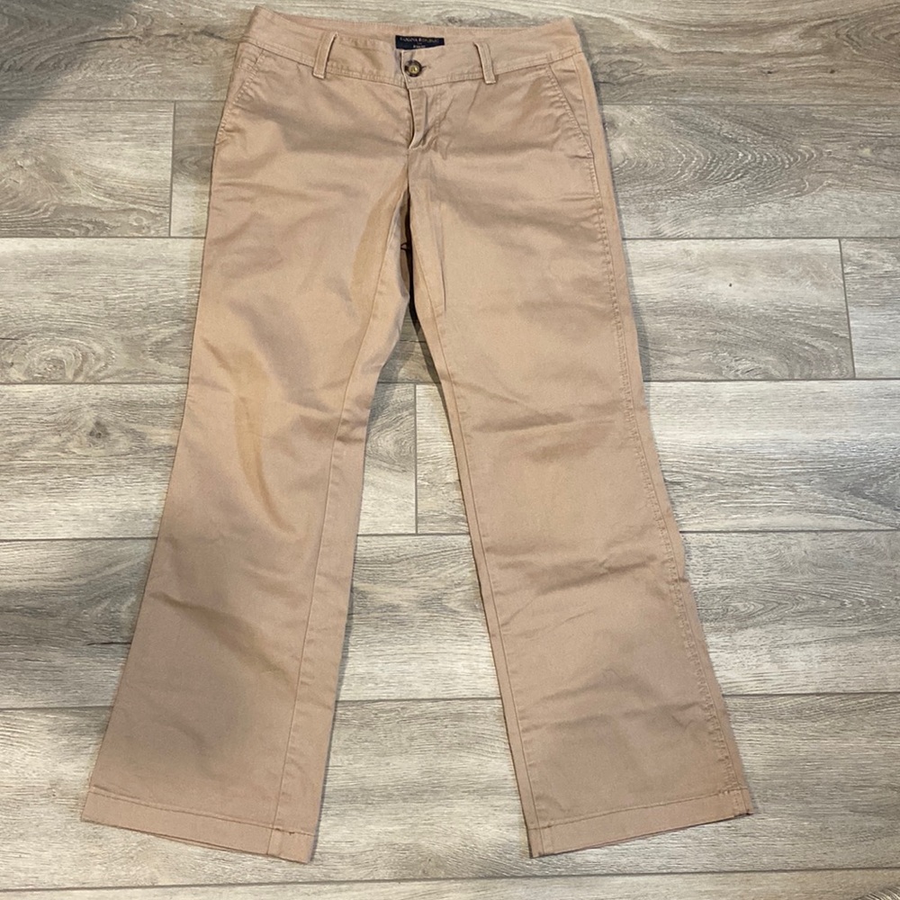 Banana Republic Khaki Straight Leg Trousers